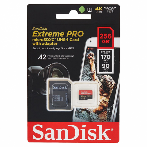 Memorijska Kartica SanDisk SDHC 256GB Extreme PRO 4K UHD V30 sa adapterom ZJCN.
