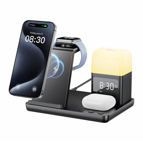 Desktop drzac - mobilni telefon Z18 6u1 (wireless punjac za mobilni telefon, slusalice i Apple sm.