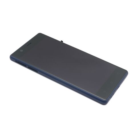LCD ekran (displej) - Nokia 3 + Touch screen + okvir blue (MS).