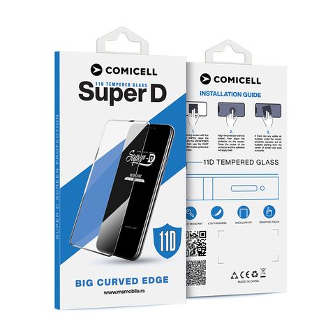 Tempered glass (zastitno staklo za ekran) 11D - Huawei Honor Magic 8 Lite SUPER D crna (MS).