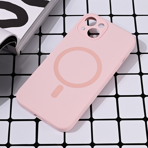 Zastitna futrola Magsafe Pure color - iPhone 15 6.1 roze.