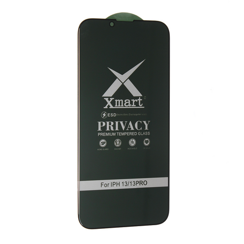 Tempered glass (zastitno staklo za ekran) X mart 9D Privacy - iPhone 13/13 Pro/14/16e/17e 6.1.