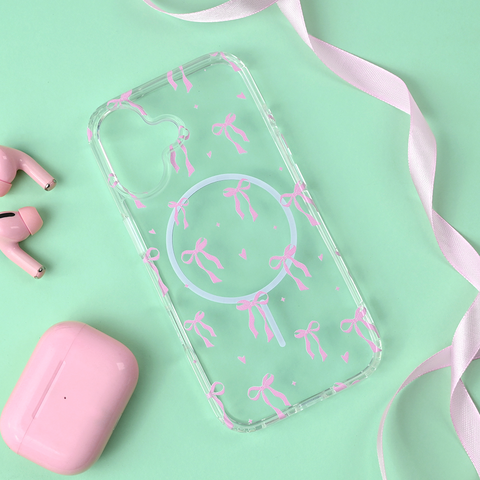 Zastitna futrola print Magsafe - iPhone 17 Cute Bow.