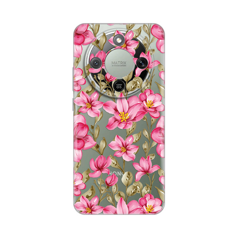 PRINT silikonska futrola - Huawei Honor Magic 8 Lite Magnolia.