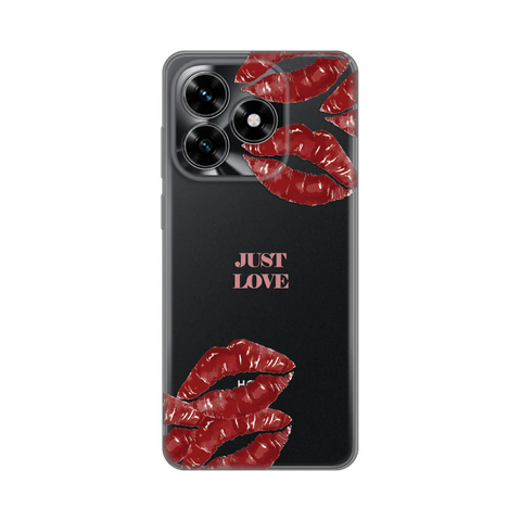 PRINT silikonska futrola skin (ultra tanka) - Huawei Honor X5c Plus Just Love Pink.