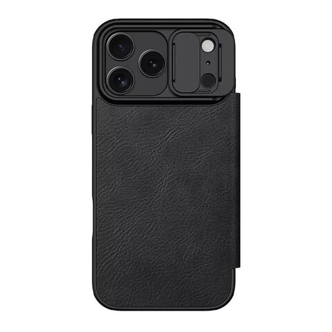 Zastitna futrola NILLKIN QIN Pro - iPhone 17 Pro Max (6.9) crna (MS).
