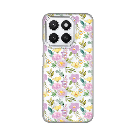 PRINT silikonska futrola skin (ultra tanka) - Huawei Honor X8c Soft Flowers.