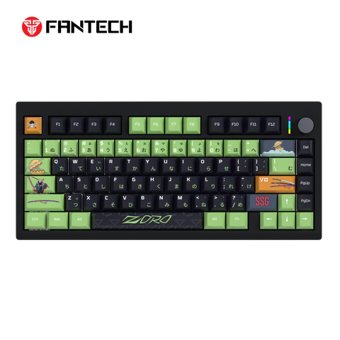 Tastatura Mehanicka Gaming Fantech MK921 Maxfit 8 Wireless ONE PIECE - ZORO (brown switch).