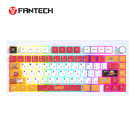 Tastatura Mehanicka Gaming Fantech MK921 Maxfit 8 Wireless ONE PIECE - LUFFY (white switch).