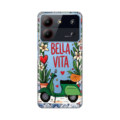 PRINT silikonska futrola skin (ultra tanka) - ZTE Blade A54 Bella Vita.