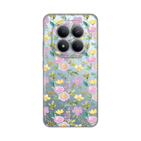 PRINT silikonska futrola skin (ultra tanka) - Xiaomi Redmi Note 15 Pro Plus 5G Soft Flowers.