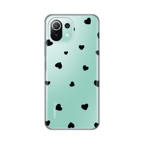 PRINT silikonska futrola skin (ultra tanka) - Xiaomi Mi 11 lite Hearts.