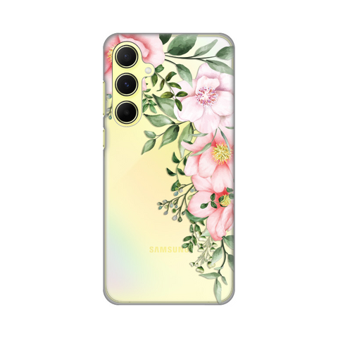 PRINT silikonska futrola skin (ultra tanka) - Samsung A556 Galaxy A55 5G Gentle Rose Pattern.