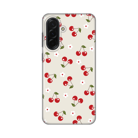 PRINT silikonska futrola - Samsung A366 Galaxy A36 5G Cherry and Flowers.