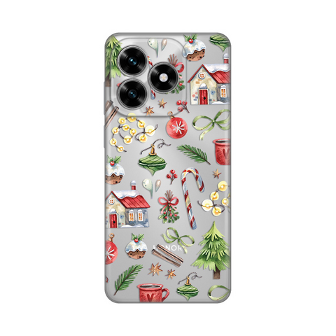 PRINT silikonska futrola skin (ultra tanka) - Huawei Honor X5c Plus Winter Spirit.