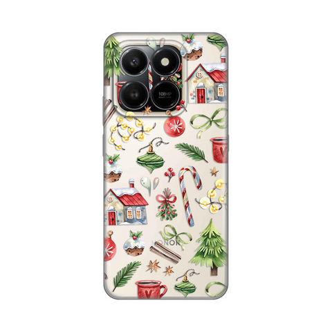 PRINT silikonska futrola skin (ultra tanka) - Honor X7d 4G/400 Smart 5G Winter Spirit.