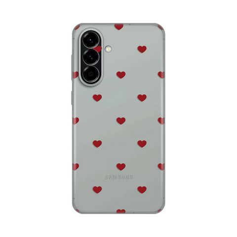PRINT silikonska futrola - Samsung A576 Galaxy A57 5G Red Hearts.