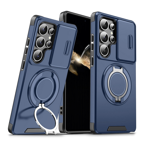 Zastitna futrola CamShield Ring stand - Samsung S948 Galaxy S26 Ultra plava.