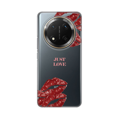 PRINT silikonska futrola skin (ultra tanka) - Huawei Honor Magic 7 lite Just Love Pink.