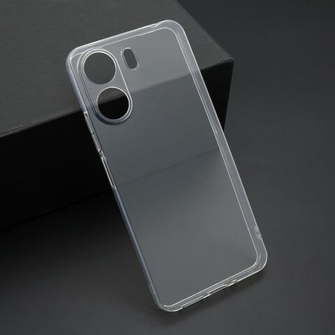 PROTECT silikonska futrola skin (ultra tanka) - Xiaomi Redmi 13C/Poco C65 providna (bela) (MS).