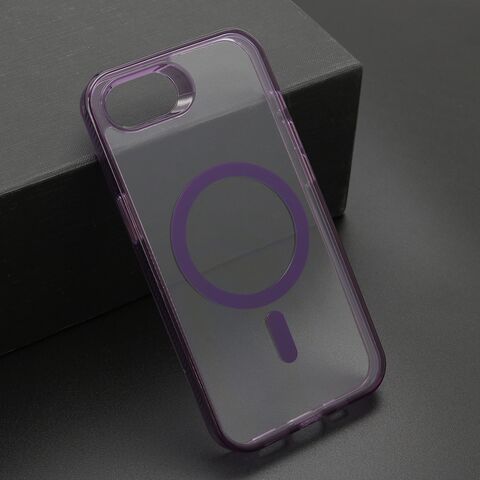 Zastitna futrola COLOR okvir MagSafe - iPhone 16e/17e (6.1) ljubicasta (MS).