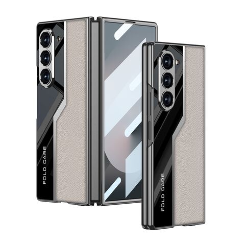 Zastitna futrola LEATHER STYLE - Samsung Galaxy Z Fold 6 5G zlatna (GKK case) (MS).