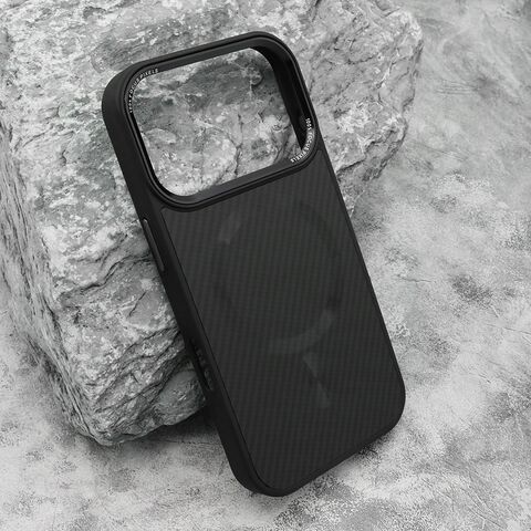 Zastitna futrola CARBON MagSafe - iPhone 17 Pro crna (big camera) (MS).
