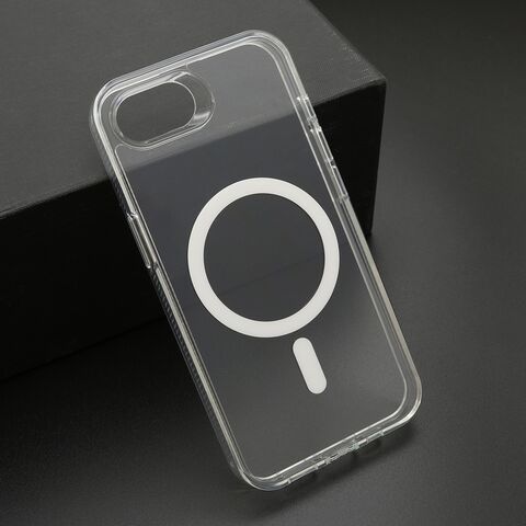 Zastitna futrola COLOR okvir MagSafe - iPhone 16e/17e (6.1) providna (MS).