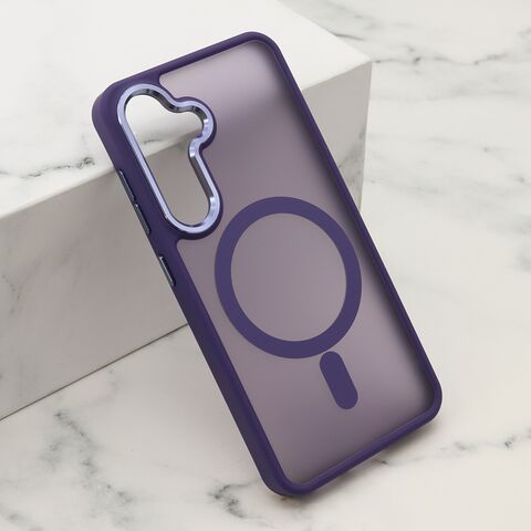 Zastitna futrola SILKY MAGSAFE - Samsung S921 Galaxy S24 5G ljubicasta (MS).