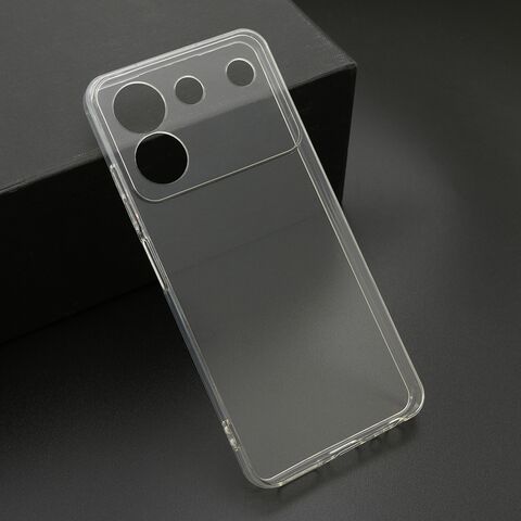 PROTECT silikonska futrola skin (ultra tanka) - ZTE Blade A54 providna (bela) (MS).