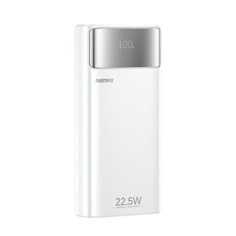 Back Up baterija (univerzalna) REMAX FC-12 LED Flashlight PD 20W + QC 22.5W 20000mAh beli (MS).
