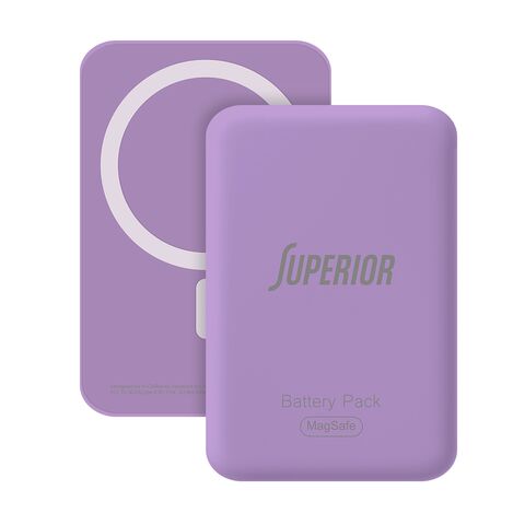 Back Up baterija (univerzalna) MagSafe Superior 15W 5000 mAh ljubicasti (MS).