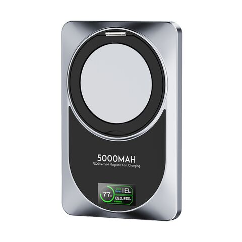 Back Up baterija (univerzalna) Magsafe Moxom MX-PB182 360 Rotate PD20W+15W magnetic fast 5000mAh crni (MS).