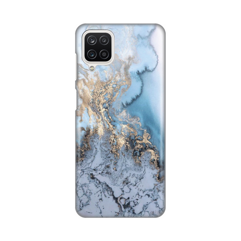 PRINT silikonska futrola - Samsung A125F Galaxy A12 Blue Gold Marble.