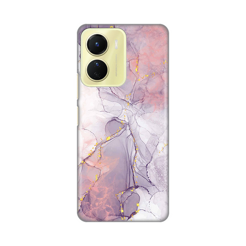 PRINT silikonska futrola - Vivo Y16 Pink Marble.