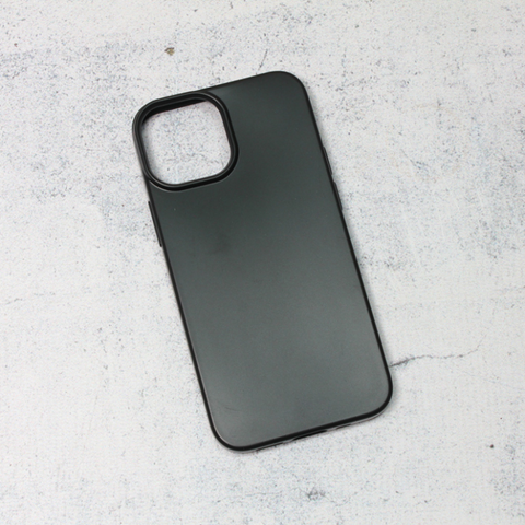Zastitna silikonska futrola Skin - iPhone 13 Mini mat crna.