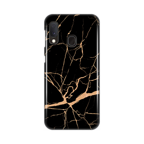 PRINT silikonska futrola - Samsung A202 Galaxy A20E All crni.
