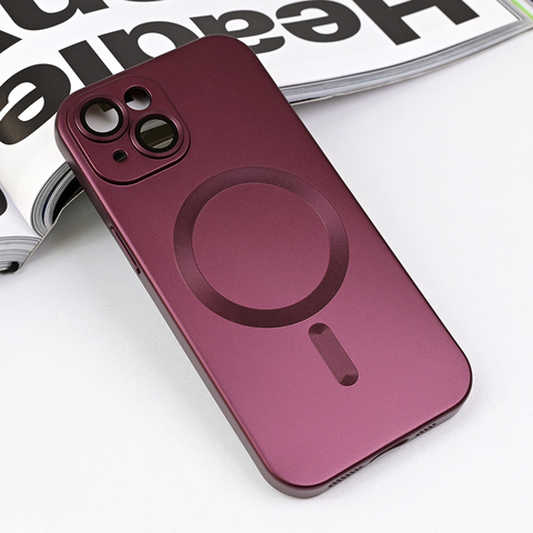 Zastitna futrola Magsafe Chrome - iPhone 15 6.1 bordo.