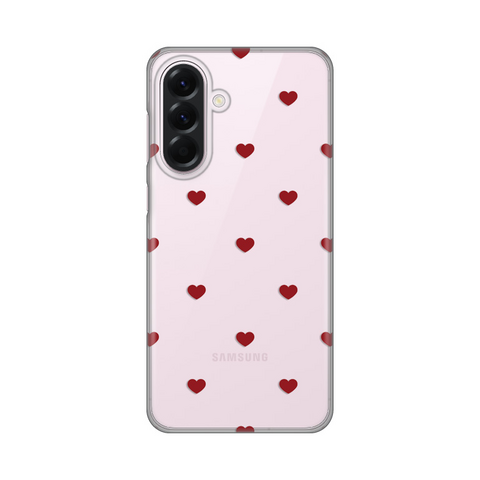 PRINT silikonska futrola - Samsung A566 Galaxy A56 5G Red Hearts.