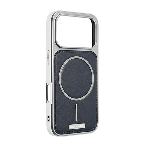 Zastitna futrola Magsafe Urban Leather - iPhone 17 Pro tamno plava.