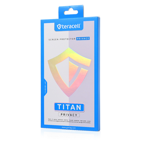 Tempered glass (zastitno staklo za ekran) Privacy Teracell Titan 2.5D - Samsung S928B Galaxy S24 Ultra crni (fingerprint unlock).