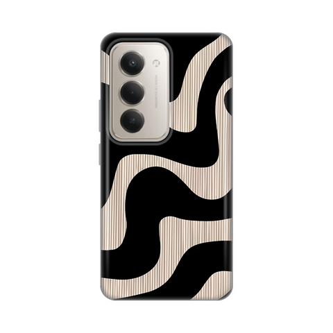 PRINT silikonska futrola skin (ultra tanka) - Xiaomi Redmi 15 4G crni Flow.
