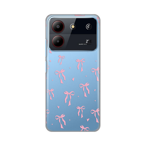 PRINT silikonska futrola skin (ultra tanka) - ZTE Blade A54 Cute Bow.