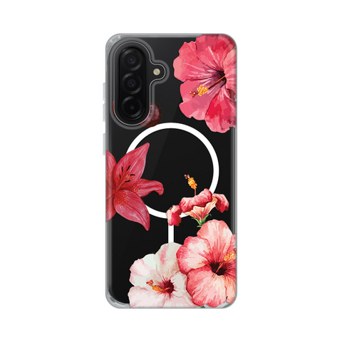 Zastitna futrola print Magsafe - Samsung A266 Galaxy A26 5G Hibiscus.