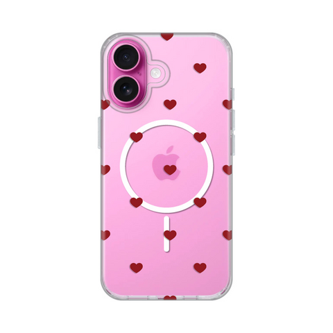 Zastitna futrola print Magsafe - iPhone 16 6.1 Red Hearts.