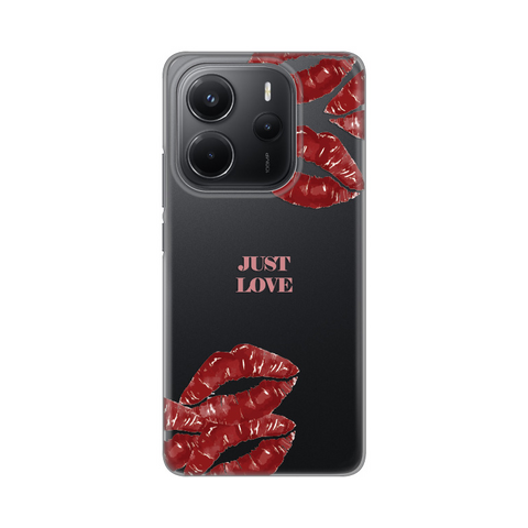 PRINT silikonska futrola skin (ultra tanka) - Xiaomi Redmi Note 14 4G (SRB) Just Love Pink.