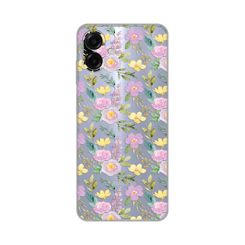 PRINT silikonska futrola skin (ultra tanka) - Samsung A075F Galaxy A07 Soft Flowers.