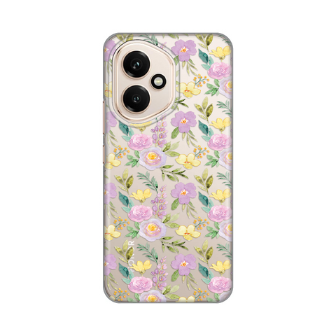 PRINT silikonska futrola skin (ultra tanka) - Huawei Honor 400 Soft Flowers.