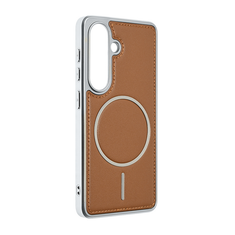 Zastitna futrola Magsafe Urban Leather - Samsung S941 Galaxy S26 braon.