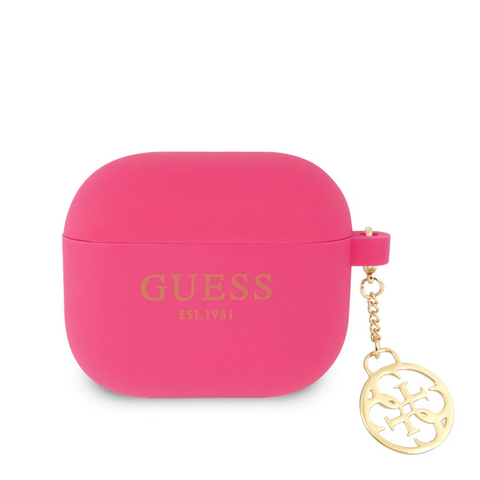 Zastitna futrola Guess Silicone - Airpods 3 4G Charm pink (GUA3LSC4EF).